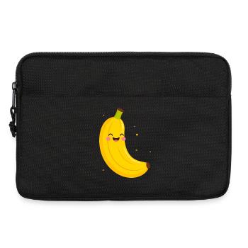 Happy Banana Cartoon - Laptop bag 13" - black - Front
