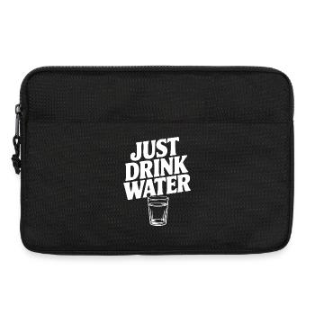 Just Drink Water - Laptop bag 13" - black - Front