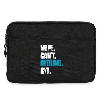Nope can't cycling bike mountain bike downhill - Laptop bag 13" - black - Front