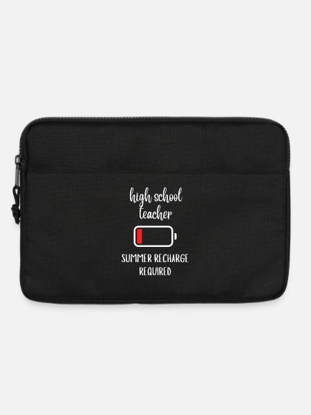 Sommer-Aufladungsgeschenk für Oberstufenlehrer - Laptoptasche 13" - Schwarz