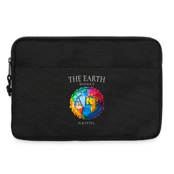 The Earth Without Art - Laptop bag 13" - black - Front