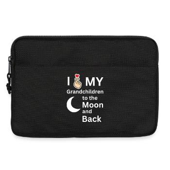 J’adore le cadeau de la famille de mes petits-enfants - Sacoche pour ordinateur portable 13 pouces - noir - Devant