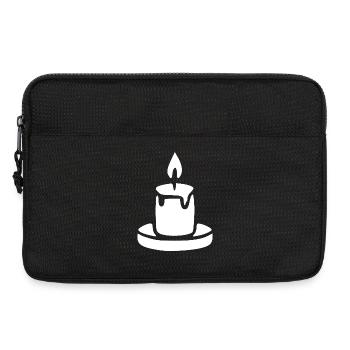 Candle Meditation Gift - Laptop bag 13" - black - Front