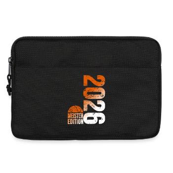 Basketball Champion Shirt 2026, Orange White - Laptop bag 13" - black - Front