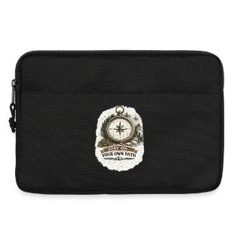 Stay On Your Own Path | Compass Design - Laptoptasche 13" - Schwarz - Vorne