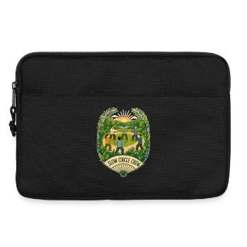 SLOW CIRCLE CREW Wolken - Laptoptasche 13" - Schwarz - Vorne