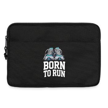 Trailrunning – Geboren zum Laufen - Laptoptasche 13" - Schwarz - Vorne