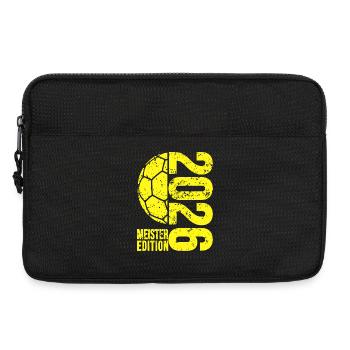 Handball Meister Shirt 2026, Gelb, yellow edition - Laptoptasche 13" - Schwarz - Vorne