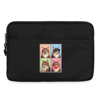 Chats Chat Américain à queue courte - Sacoche pour ordinateur portable 13 pouces - noir - Devant