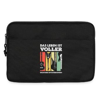 Lustiges Musiker - Laptoptasche 13" - Schwarz - Vorne