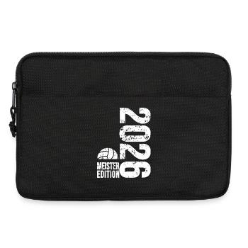 Sac maître volley-ball 2026, blanc, sweat à capuche - Sacoche pour ordinateur portable 13 pouces - noir - Devant