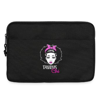 Signe du zodiaque Taureau - Sacoche pour ordinateur portable 13 pouces - noir - Devant