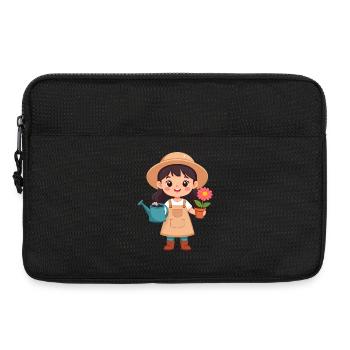 Kawaii Gardener – Art d’héroïne de la nature mignonne - Sacoche pour ordinateur portable 13 pouces - noir - Devant