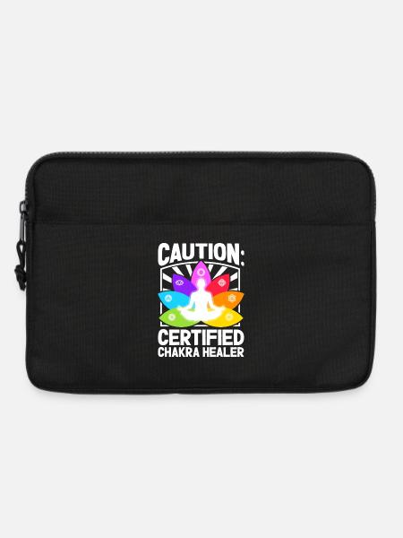 Vorsicht - Chakra-Profi - Laptoptasche 13" - Schwarz