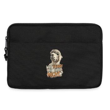 Alpaka Spruch "Was stimmt mit euch nicht?" - Laptoptasche 13" - Schwarz - Vorne