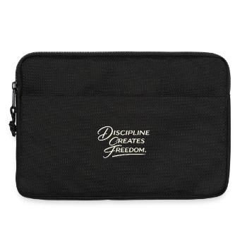 Disziplin schafft Freiheit Skript - Laptoptasche 13" - Schwarz - Vorne