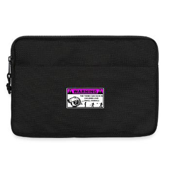 Turbo Avertissement Enfants  - Sacoche pour ordinateur portable 13 pouces - noir - Devant