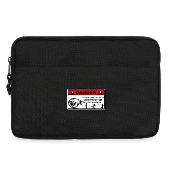 Attention turbo - Sacoche pour ordinateur portable 13 pouces - noir - Devant