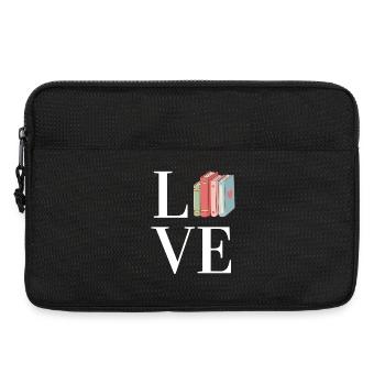Booklover - Laptoptasche 13" - Schwarz - Vorne