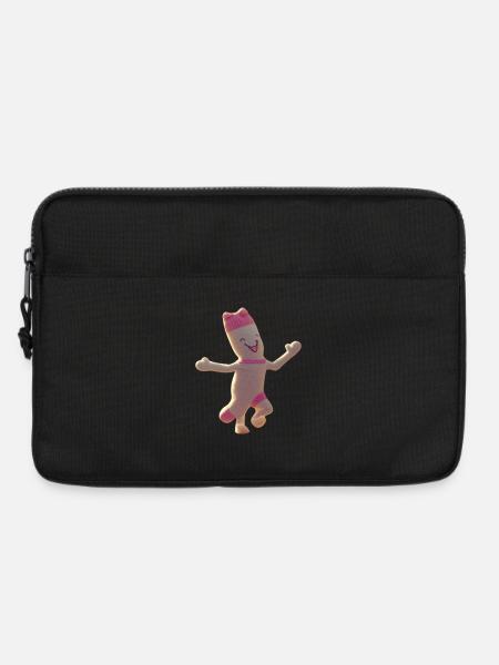 Fröhlicher Sockenfreund - Laptoptasche 13" - Schwarz