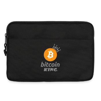 Bitcoin King Crown Logo Tee - Laptop bag 13" - black - Front