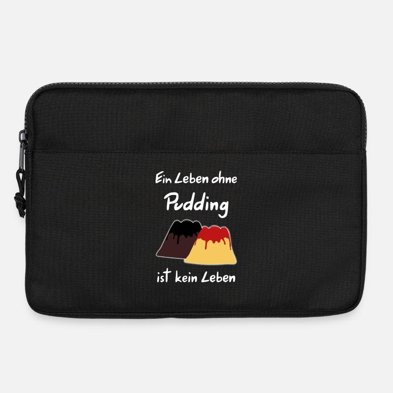 Ein Leben ohne Pudding ist kein Leben - Laptoptasche 13" - Schwarz