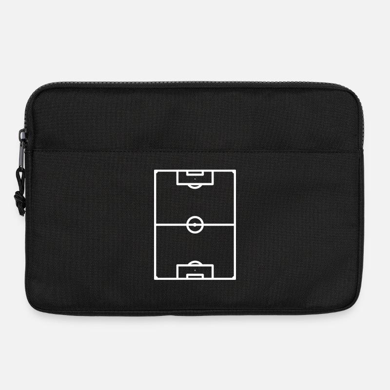 Fußballfeld - Laptoptasche 13" - Schwarz