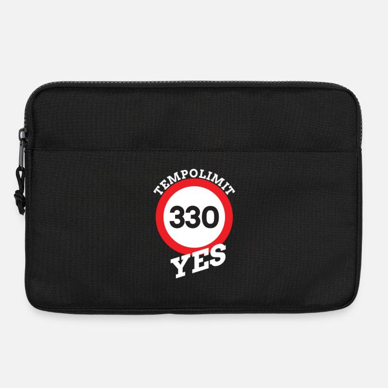 Tempolimit, Speed limit Autobahn - Laptoptasche 13" - Schwarz