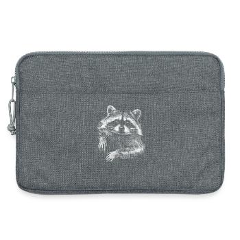 Waschbär - Laptoptasche 13" - Grau meliert - Vorne