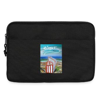 EG Meer I Strandkorb I Zingst I Ostsee l Bild - Laptoptasche 13" - Schwarz - Vorne