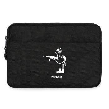 rehkrut, Rekrut, lustiges Reh, Soldat, Armee, Heer - Laptoptasche 13" - Schwarz - Vorne