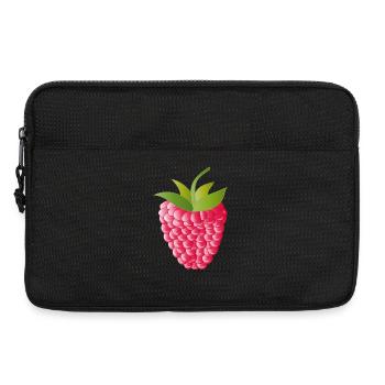 pink rote reife Himbeere - Laptoptasche 13" - Schwarz - Vorne