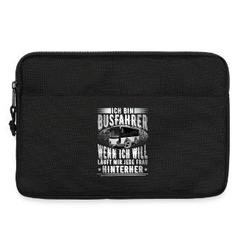 Busfahrer - Laptoptasche 13" - Schwarz - Vorne
