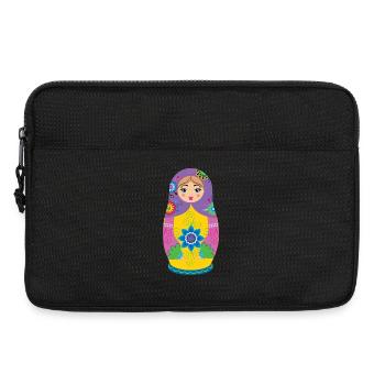 Matrjoschka / Matryoshka / Matreschka / Matroshka - Laptoptasche 13" - Schwarz - Vorne