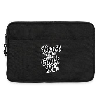 Sagen Sie mir nicht, was ich mit meinem Rollstuhl nicht machen kann # - Laptoptasche 13" - Schwarz - Vorne