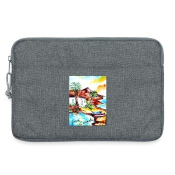 EG Urlaub I Gran Canaria I Insel I Geschenkidee - Laptoptasche 13" - Grau meliert - Vorne
