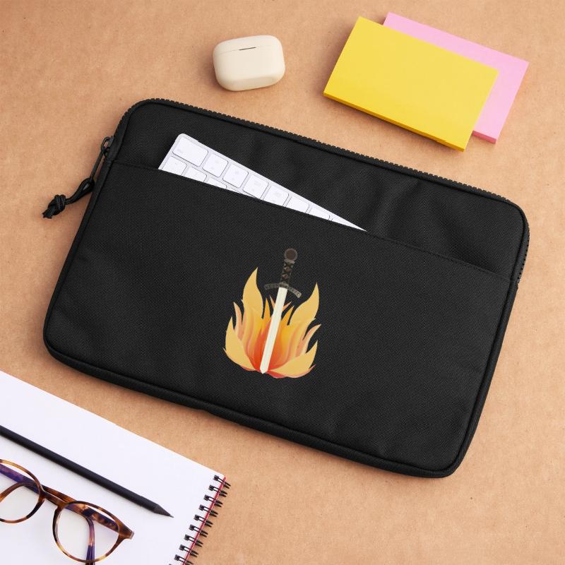 Long Sword with Flame Pattern, Fire Designs Laptop bag 13"