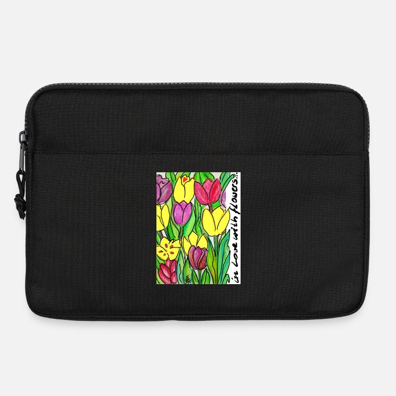 EG Blumen ITulpen IGarten I flowers I Geburtstag - Laptoptasche 13" - Schwarz