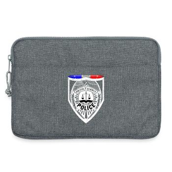 policeman - Laptop bag 13" - heather grey - Front