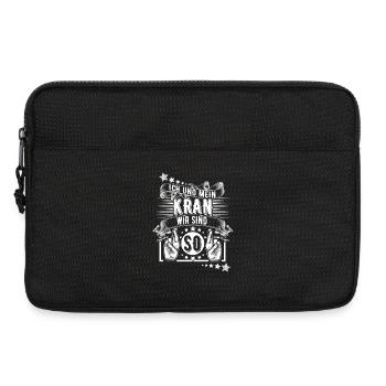 Kranführer - Laptoptasche 13" - Schwarz - Vorne