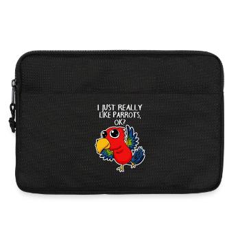 Papagei - Laptoptasche 13" - Schwarz - Vorne