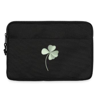 Trèfle à quatre feuilles - Sacoche pour ordinateur portable 13 pouces - noir - Devant