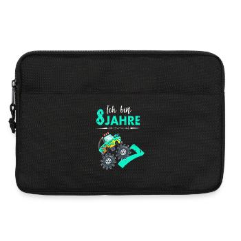 Ich bin 8 Jahre - Laptoptasche 13" - Schwarz - Vorne
