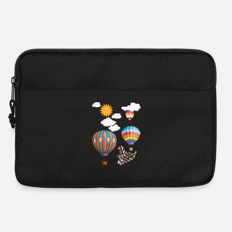 Heißluftballon - Laptoptasche 13" - Schwarz