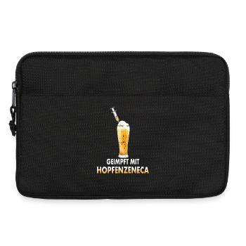 Geimpft mit Hopfenzeneca - Laptoptasche 13" - Schwarz - Vorne