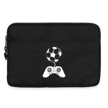 soccer soccer gaming gamer controller player - Laptop bag 13" - black - Front