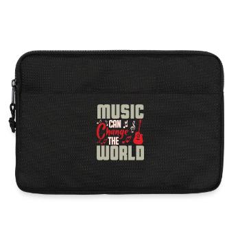 Music changes the world Design - Laptop bag 13" - black - Front