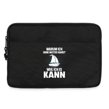 Segeln Segler Segelboot - Laptoptasche 13" - Schwarz - Vorne