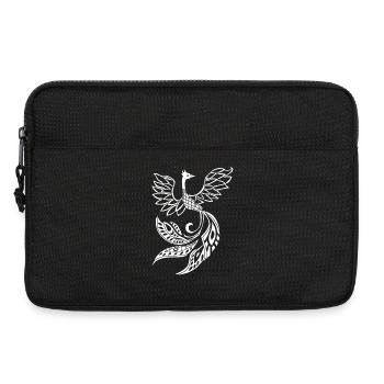 White phoenix bird - Laptop bag 13" - black - Front