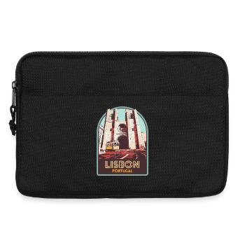 Lisbon, beautiful city Portugal cathedral tram - Laptop bag 13" - black - Front